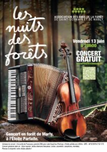 Vendredi 13 juin à 20h concert gratuit à l’Étoile Parfaite en forêt de Marly