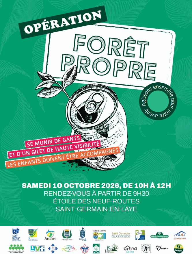 Foret propre 10 octobre 2026 rendes-vous à partir de 9h30 Etoile des 9 routes près piscine